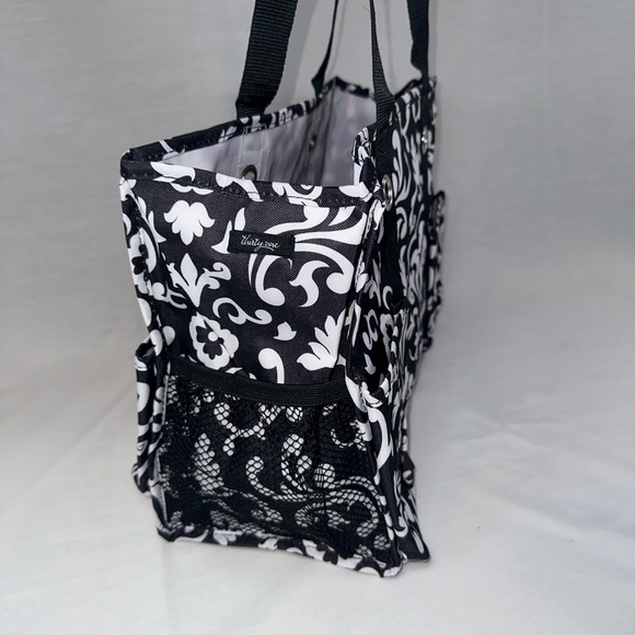 Thirty-One Organizing Utility Tote Black Parisian Pop Multi-Purpose NWT - Picture 10 of 13